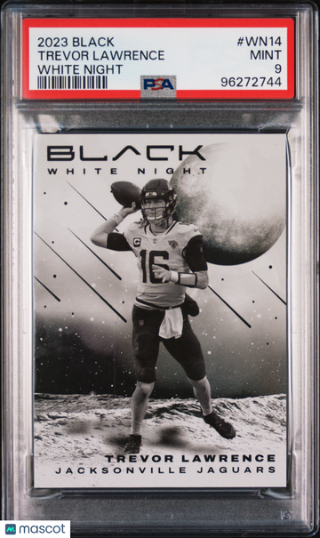 2023 Panini Black White Night Trevor Lawrence #WN14 PSA 9