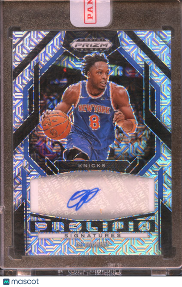 OG Anunoby 2025 Panini Prizm Black Prolific Signatures Auto Blue /25 New York Knicks