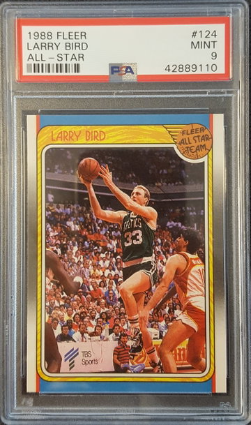 1988 Fleer Larry Bird PSA 9 Boston Celtics