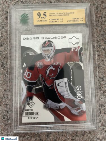 2003-4 Upper Deck Black Diamond Martin Brodeur MNT 9.5