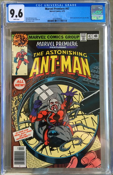 Marvel Premiere #47 (1979) CGC 9.6 -- White pgs; 1st ever Scott Lang as Ant-Man