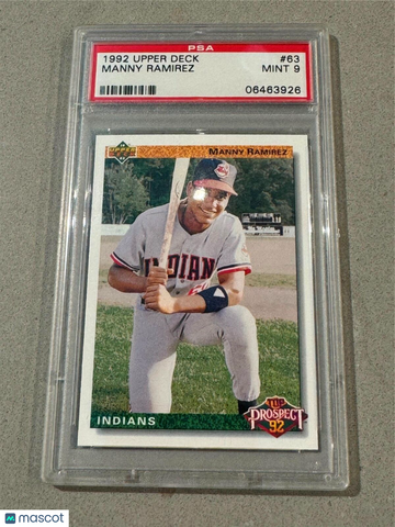 1992 Upper Deck Manny Ramirez #63 PSA 9
