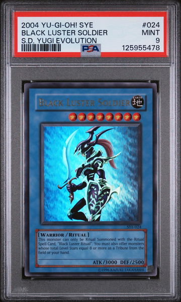 2004 Yu-Gi-Oh Starter Deck Yugi Evolution Black Luster Soldier #SYE024 PSA 9