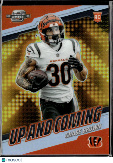 Chase Brown 2024 Panini Contenders Optic Prizm RC Up and Coming Cincinnati Bengals