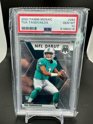 2020 Mosaic Tua Tagovailoa NFL Debut - PSA 10