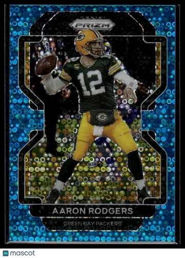 2021 Panini Prizm Aaron Rodgers #138 No Huddle Blue SN