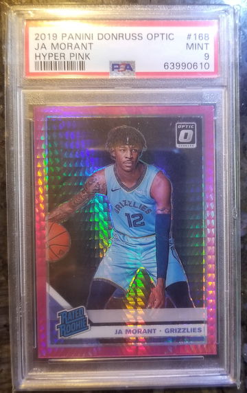 2019 Donruss Optic Ja Morant Hyper Pink Rated Rookie PSA 9 🔥