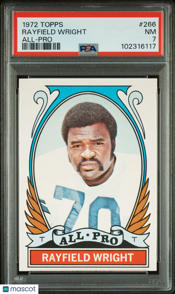 1972 Topps Rayfield Wright #266 All Pro PSA 7