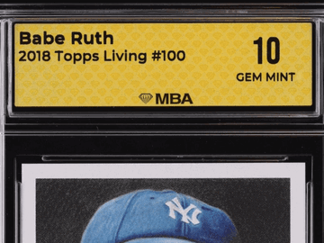 2018 Topps Living Babe Ruth #100 MBA 10