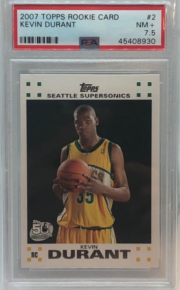 2007 Topps Kevin Durant PSA 7.5