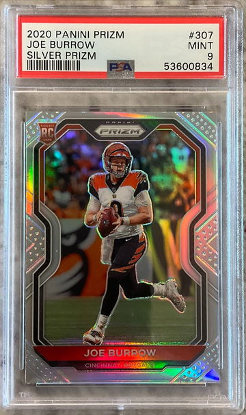 2020 Prizm Joe Burrow Silver PSA 9 #307
