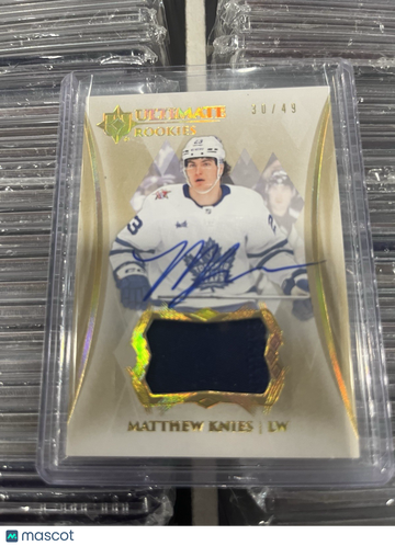 2023-24 Ultimate Collection Matthew Knies #128 Relic Rookie