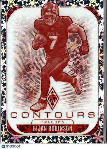Bijan Robinson 2025 Panini Phoenix Contours Snowflake /199 Atlanta Falcons