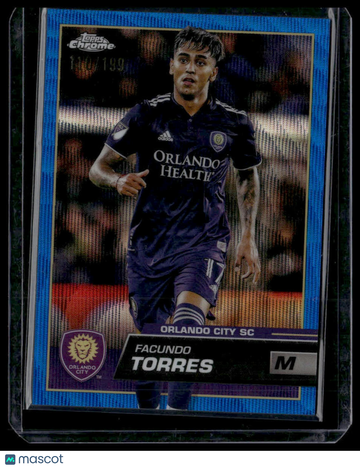 2023 Topps Chrome MLS Facundo Torres #76 Blue Wave Refractor SN