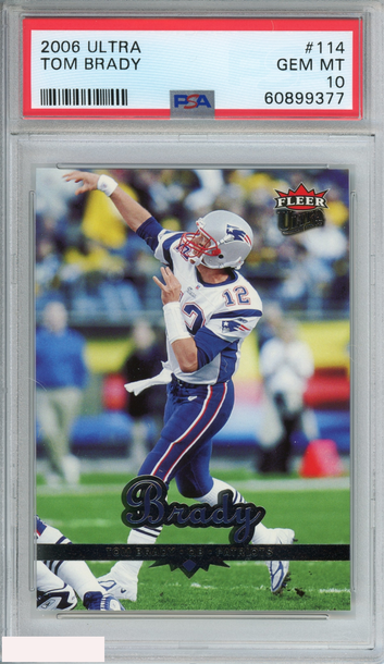 2006 ULTRA TOM BRADY #114 NEW ENGLAND PATRIOTS PSA 10 GEM MT