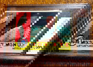 1960 Topps #350 Mickey Mantle BVG 8 Nr Mt Mt HOF Dead Centered