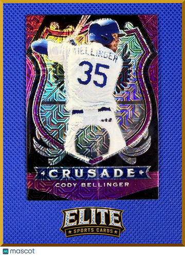 2020 Panini Chronicles Crusade Prizm Cody Bellinger #10 Purple /75
