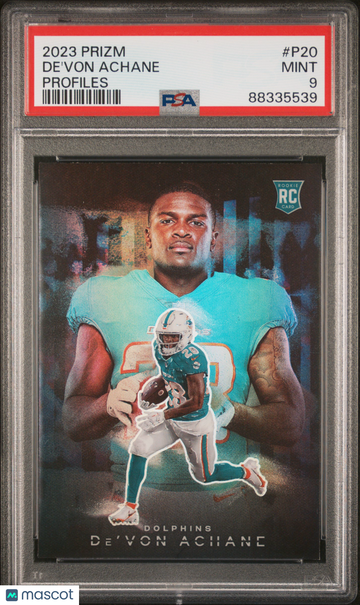 2023 Panini Prizm Profiles De'von Achane #P20 PSA 9