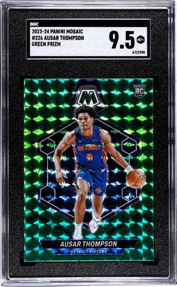 2023 Panini Mosaic Green Ausar Thompson #226 RC SGC 9.5