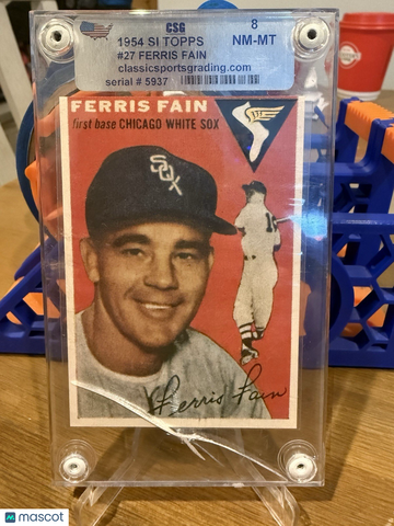 1954 Topps Ferris Fain #27 [Base] Base Set 8