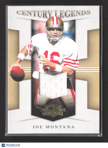 2008 Donruss Threads Century Legends Joe Montana #CL-8 /250 Game-Worn Jersey