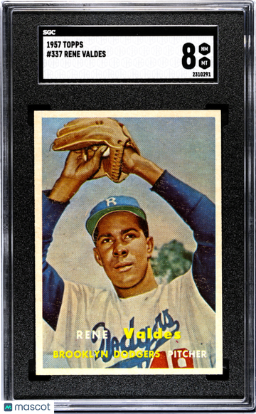 1957 Topps Rene Valdes #337 SGC 8