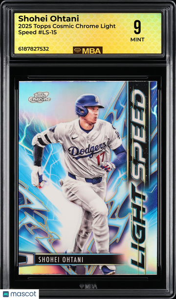 2025 Topps Cosmic Chrome Light Speed Shohei Ohtani #LS-15 MBA 9