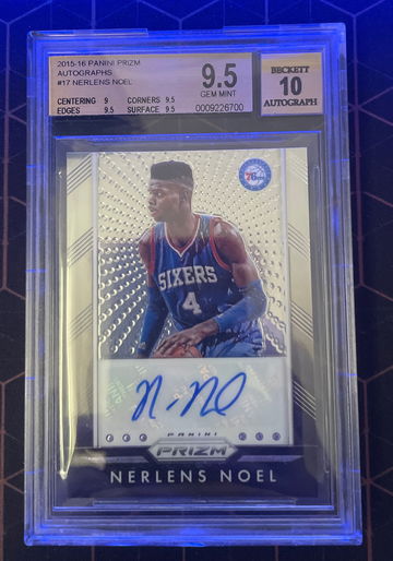 2015-16 Panini Prizm Autographs #17 Nerlens Noel  BGS 9.5