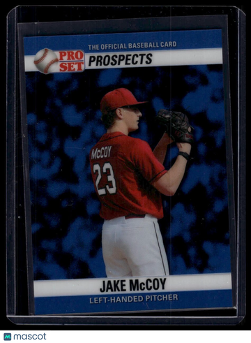 2026 Pro Set Metal - 1990 Pro Set Base Prismatic Blue Jake McCoy #90B-90 SN