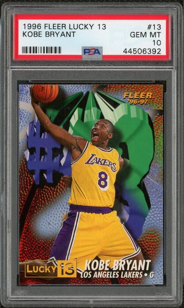 Kobe Bryant 1996 Fleer Lucky 13 PSA 10