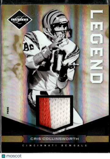 Cris Collinsworth 2011 Panini Limited Legend Clothing Patch Prime Cincinnati Bengals