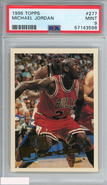 1995 TOPPS MICHAEL JORDAN #277 CHICAGO BULLS HOF PSA 9 MINT