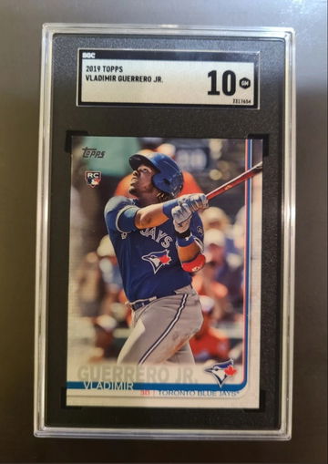 Vladimir Guerrero Jr. NNO 2019 Topps Missing Card Number  SGC 10 GM, Blue Jay's