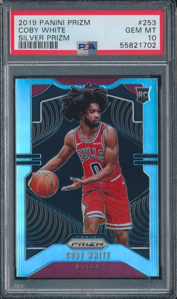 2019 Panini Prizm Coby White RC Silver PSA 10 (E)