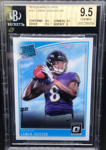 Lamar Jackson Optic BGS 9.5 RC