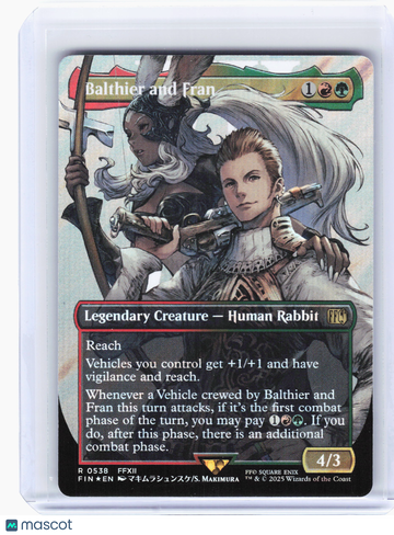 FINAL FANTASY Balthier and Fran (Borderless) Surge Foil Rare #538
