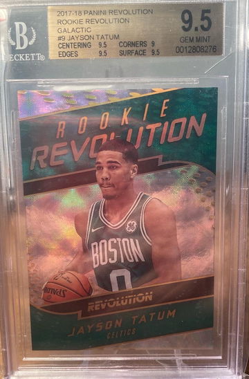 JAYSON TATUM ROOKIE REVOLUTION GALACTIC BGS 9.5 2017-18 #9 GEM MINT CASE HIT SSP