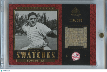 2003 Yogi Berra Patch Short Print