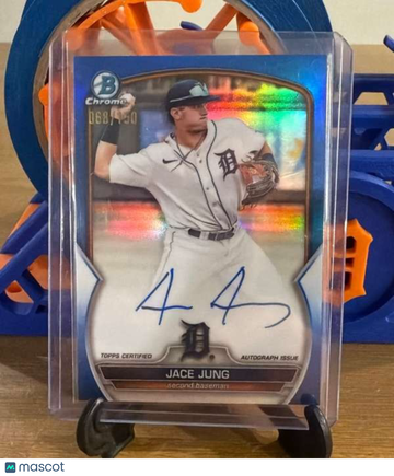 2023 Bowman - Chrome Prospects Autographs Blue Refractors Jace Jung #CPA-JJ