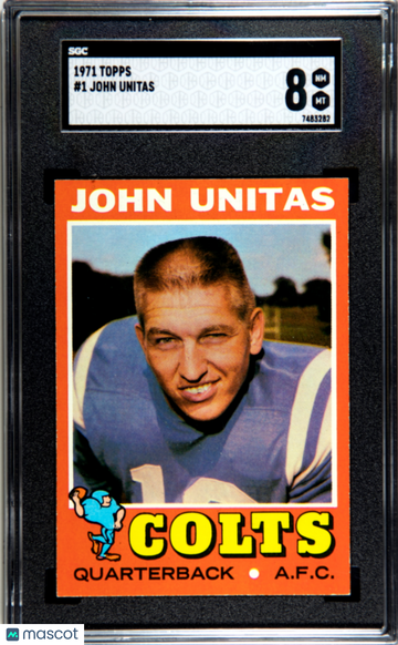 1971 Topps Johnny Unitas #1 SGC 8