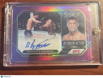 2023 Panini Select UFC Shavkat Rakhmonov #OA-SHV Purple Prizm