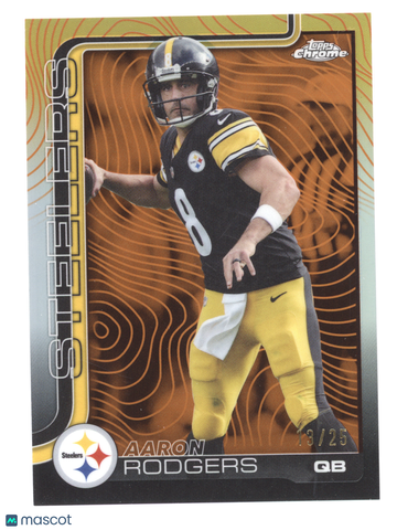 2025 Topps Chrome Aaron Rodgers #255 Orange /25