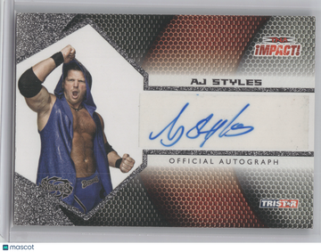 2009 TRISTAR TNA IMPACT! AJ Styles #IA-2 Autograph