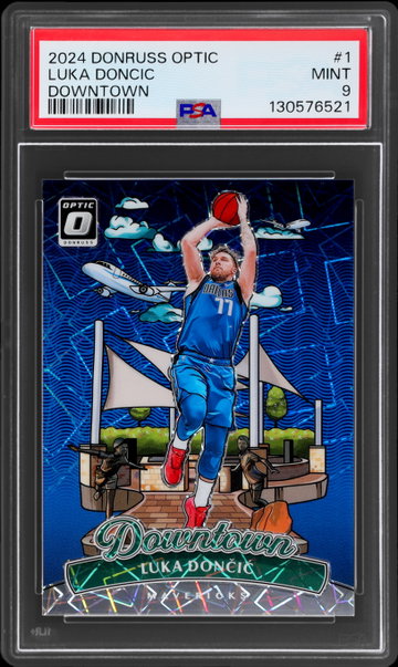 2024 Donruss Optic Luka Doncic Downtown PSA 9
