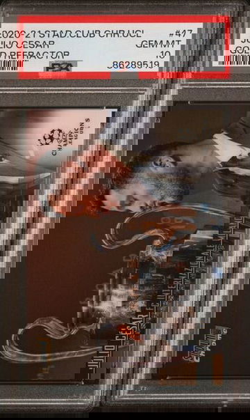 2020-21 Topps Stadium Club #47 Julio Cesar Gold #21/50 PSA 10 POP 1! Inter Milan