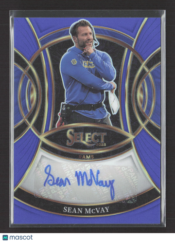 2026 Panini Select Prizm Sean McVay #SP-SMY Blue /149