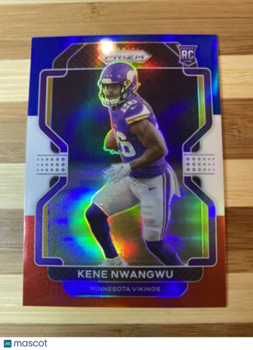 🔥2021 Panini Prizm Red White & Blue RWB Rookie RC Card - Kene Nwangwu #364
