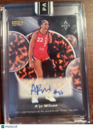 2025 Panini A'ja Wilson #AW-DPOYAW Magma One of One