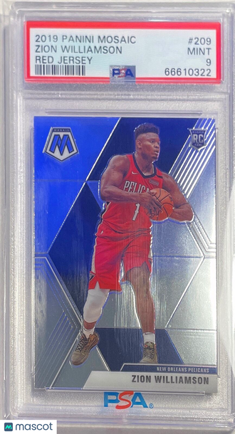 2019 Panini Mosaic Zion Williamson #209 Variation PSA 9