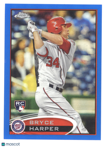 2012 Topps Chrome Bryce Harper #196 Blue Refractor /199 RC